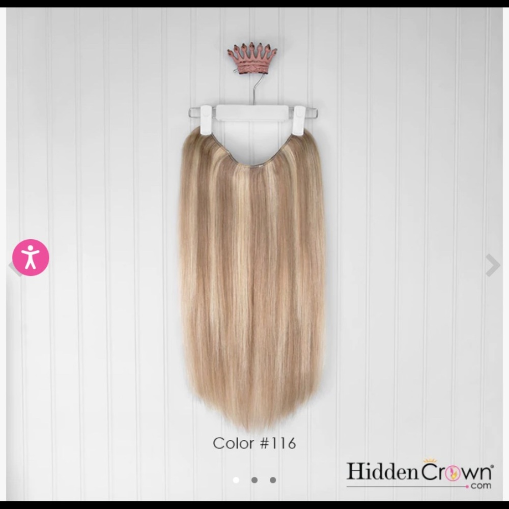 Hidden Crown 20” Ashy Blonde with Highlights